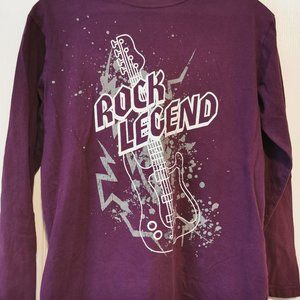 Purple long sleeve graphic tee